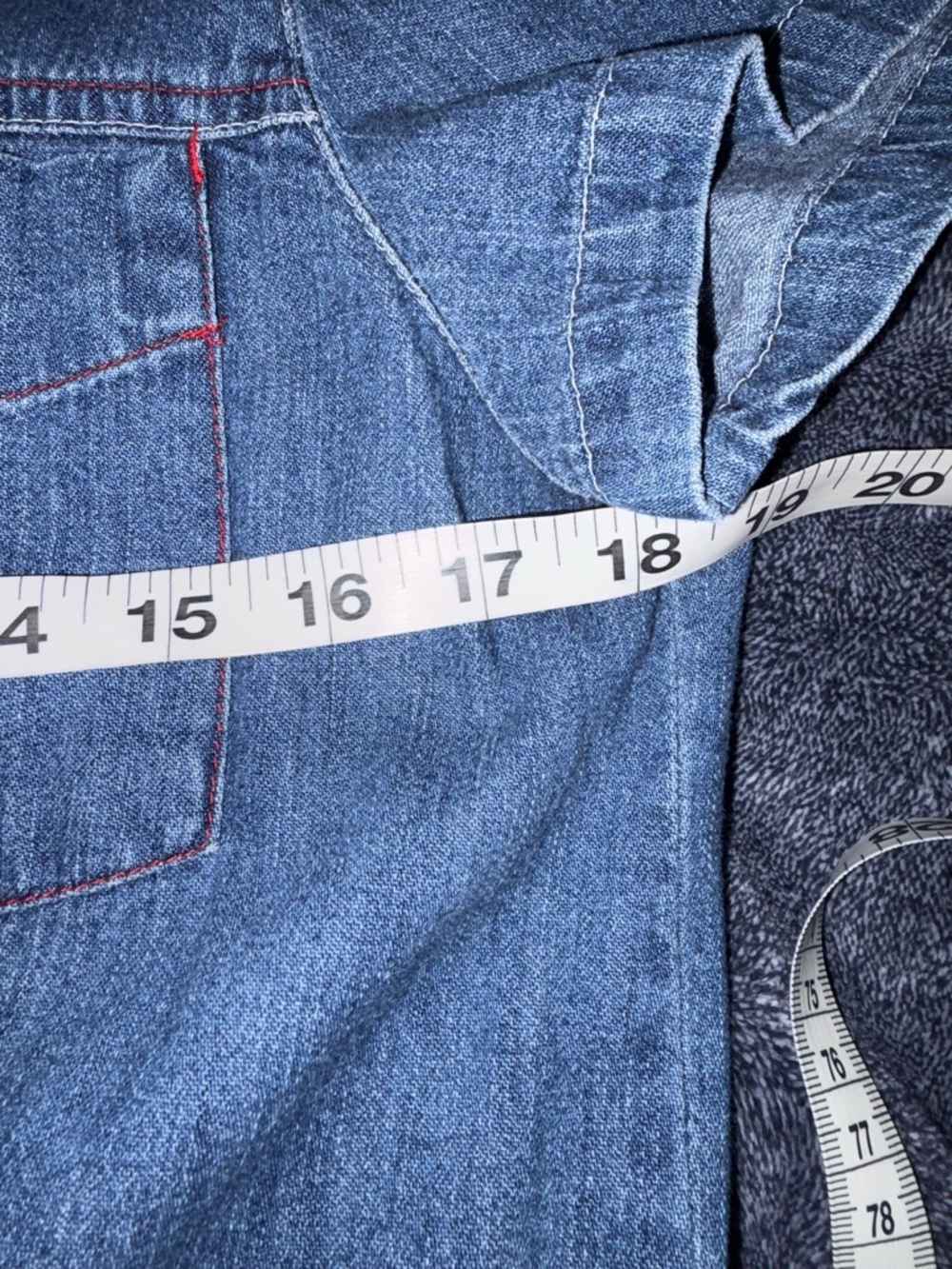Vintage Tommy Hilfiger Blue Denim Button-Up Shirt Dress - Picture 8 of 9